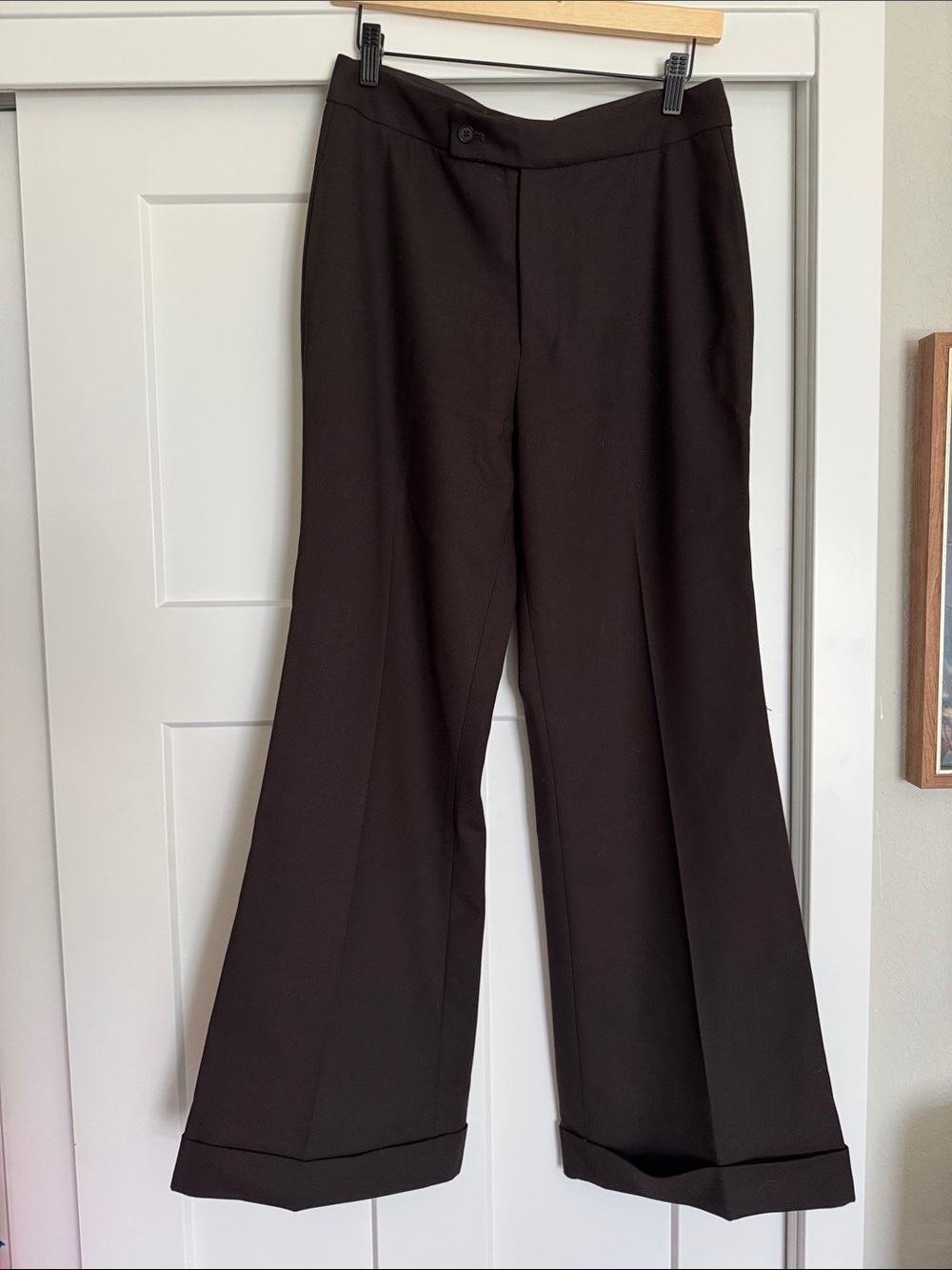 Kallmeyere Tailored Women's Wide-Leg Dress Pants — Dark Brown